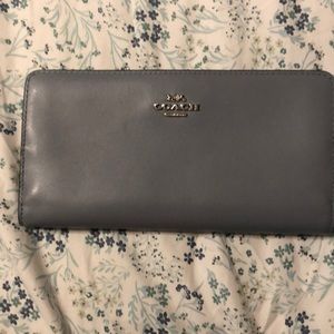 Coach light blue wallet